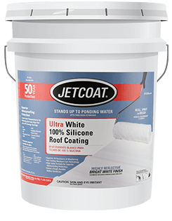 JETCOAT Ultra White 100% Silicone Roof Coating